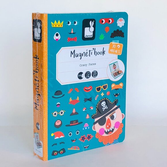 New Sealed Janod Magneti’Book Boy’s Crazy Faces-3-8 Years - Picture 14 of 16